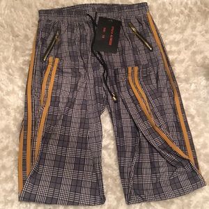 Plaid Drawstring Pants
